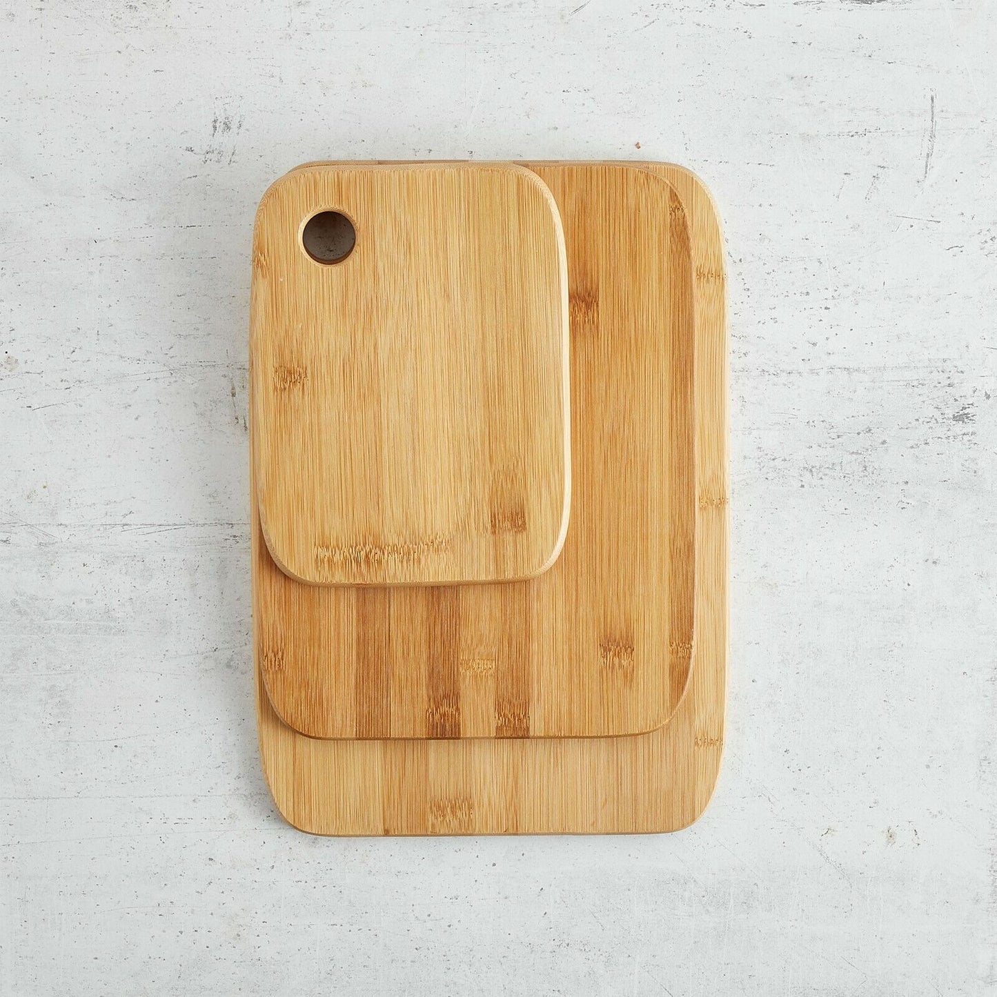 Skorter | Bamboo Cutting Board Set – 3-Piece Sustainable Cutting Boards for Kitchen