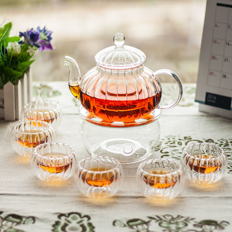 Skorter | Crystal Clear Glass Teapot Set