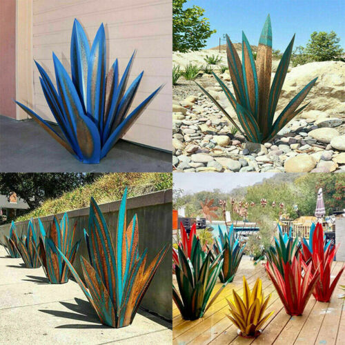 Skorter | Eternal Agave – Handcrafted Rust-Proof Metal Garden Sculpture for Indoor & Outdoor Decor