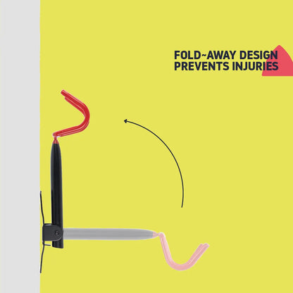 Skorter | Folding Bike Wall Hook – Space-Saving Bike Hook with Protective Hooks