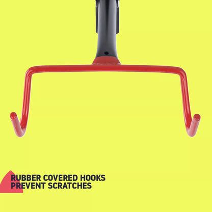 Skorter | Folding Bike Wall Hook – Space-Saving Bike Hook with Protective Hooks