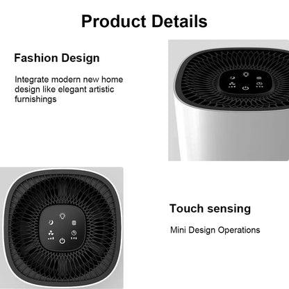 Skorter | Compact Air Purifier | True HEPA Filter, Ultra-Quiet & Ideal for Small to Medium Rooms