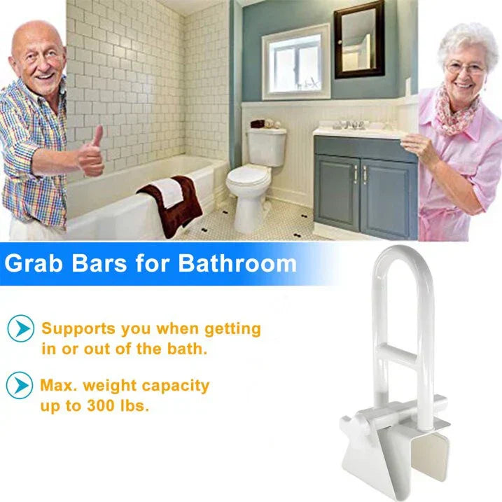 Skorter | Bathtub Safety Grab Bar for Seniors & Mobility Support – No Drill, Secure Bathroom Handle