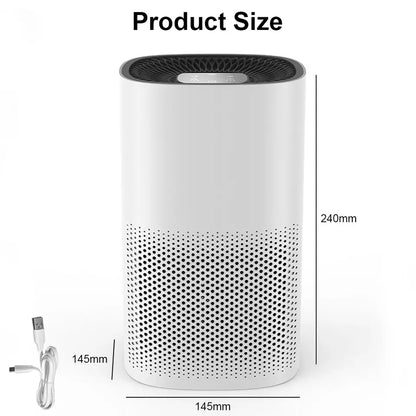 Skorter | Compact Air Purifier | True HEPA Filter, Ultra-Quiet & Ideal for Small to Medium Rooms