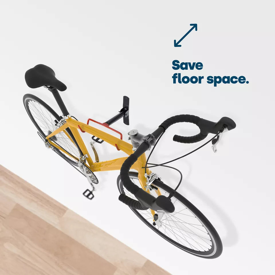Skorter | Folding Bike Wall Hook – Space-Saving Bike Hook with Protective Hooks