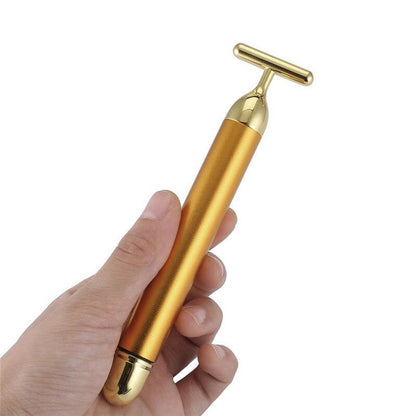 Skorter | Energy 24K Gold T Beauty Bar Facial Roller Massager