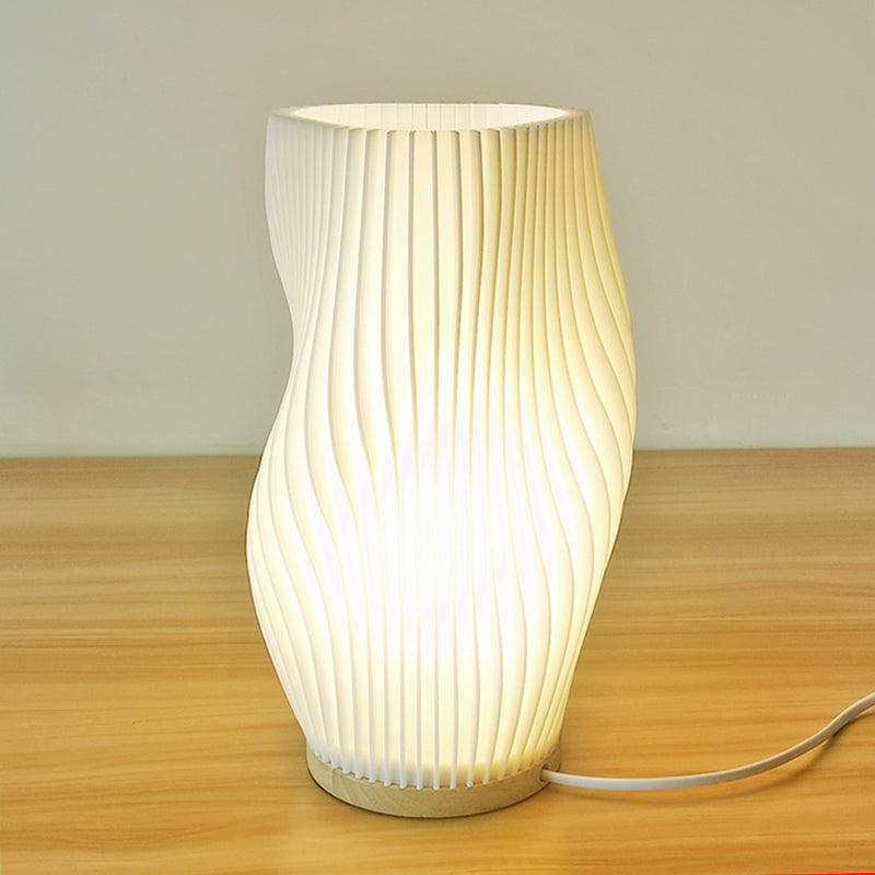Skorter | CharmAura - Sophisticated Cream Table Lamp
