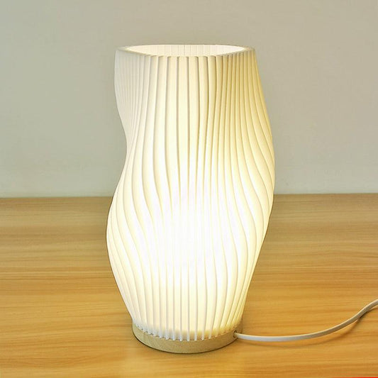 Skorter | CharmAura - Sophisticated Cream Table Lamp