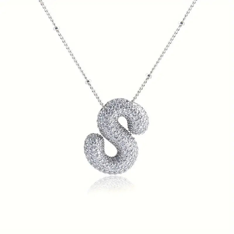 Skorter | Alphabet-Diamond-Pendant-Necklace