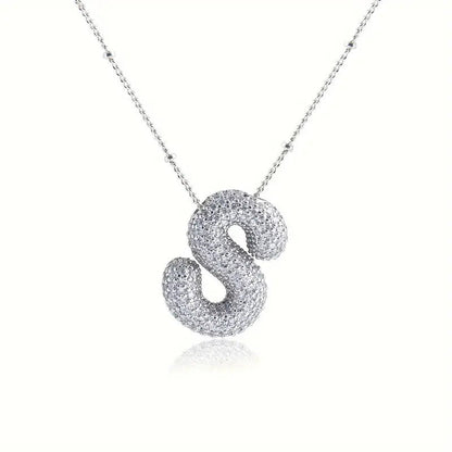 Skorter | Alphabet-Diamond-Pendant-Necklace