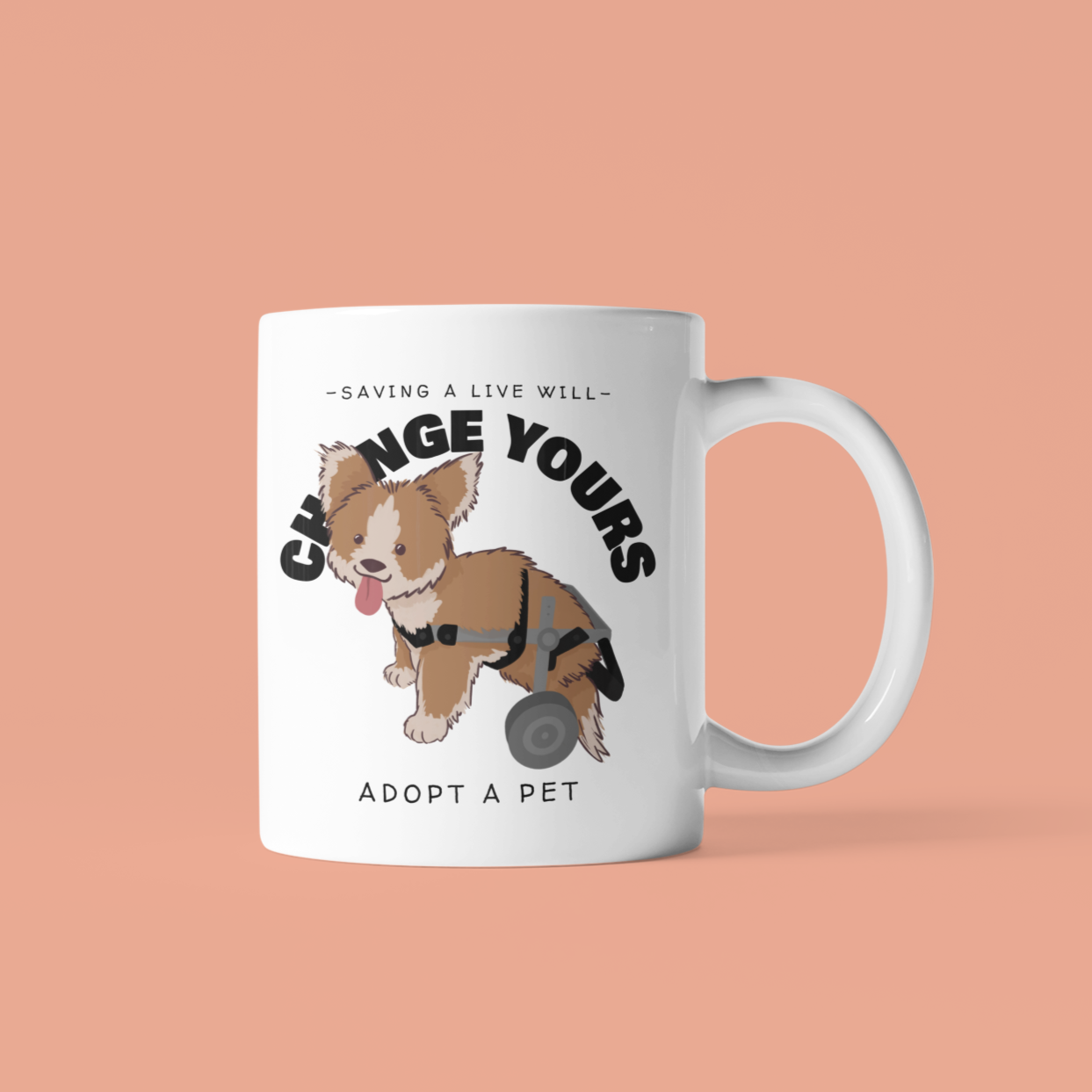 Skorter | A Live Will Change Yours, Adopt A Pet Mug