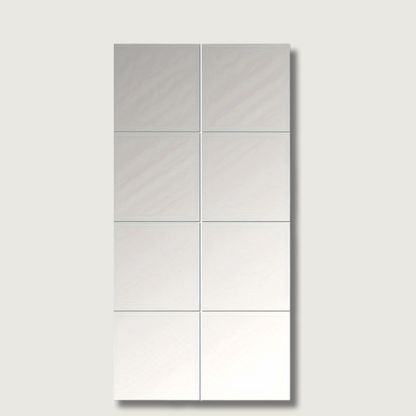 Skorter | EleganceTiles - 8 Stylish Self-Adhesive Mirror Tiles for Home Decoration
