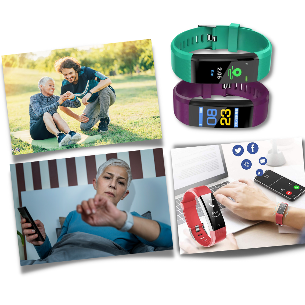 Skorter | VitaWatch | Senior Smartwatch with Health Monitor and Large LED Screen