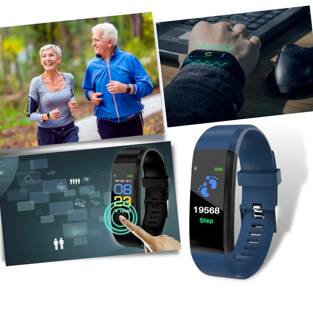 Skorter | VitaWatch | Senior Smartwatch with Health Monitor and Large LED Screen