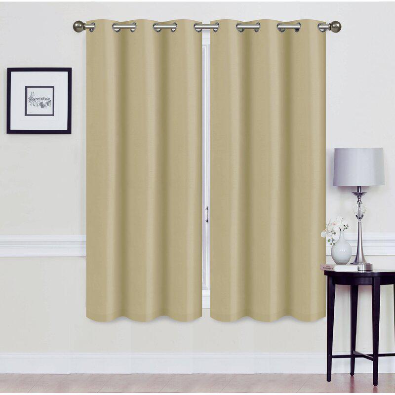 Skorter | Set of 2: Foam-backed blackout curtain panels with eyelet