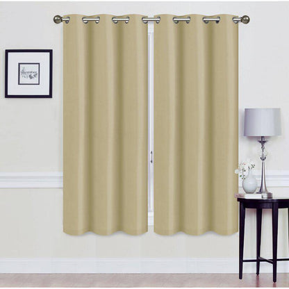 Skorter | Set of 2: Foam-backed blackout curtain panels with eyelet