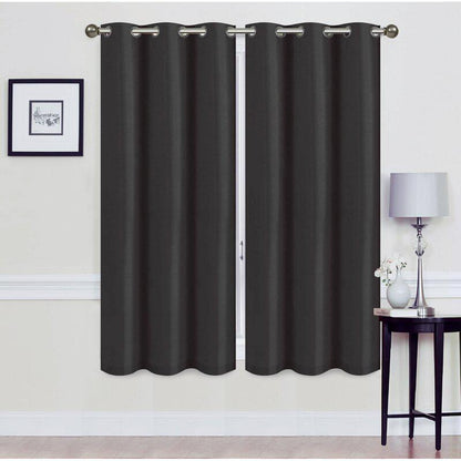 Skorter | Set of 2: Foam-backed blackout curtain panels with eyelet