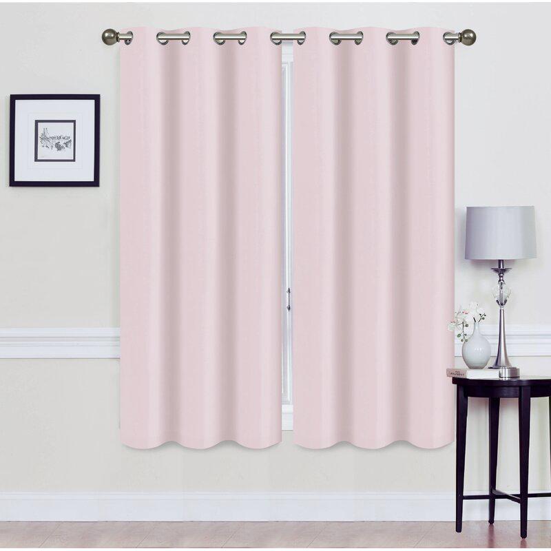 Skorter | Set of 2: Foam-backed blackout curtain panels with eyelet