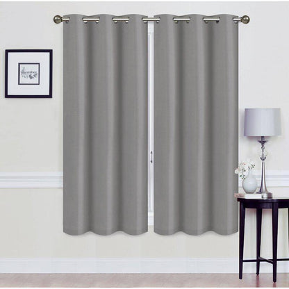 Skorter | Set of 2: Foam-backed blackout curtain panels with eyelet