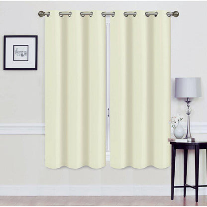 Skorter | Set of 2: Foam-backed blackout curtain panels with eyelet