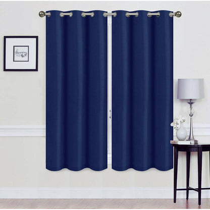 Skorter | Set of 2: Foam-backed blackout curtain panels with eyelet