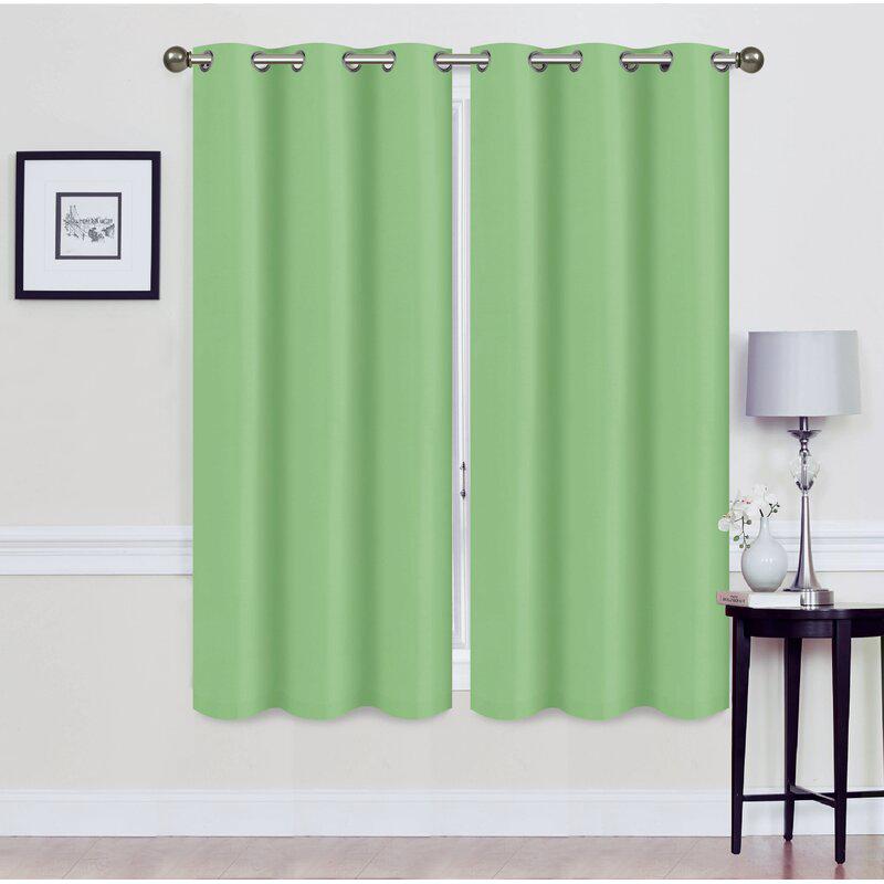 Skorter | Set of 2: Foam-backed blackout curtain panels with eyelet