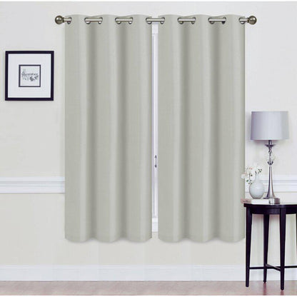 Skorter | Set of 2: Foam-backed blackout curtain panels with eyelet