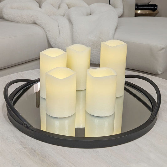 Skorter | Set with 5 cream-colored decorative LED lights