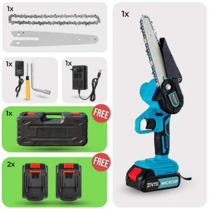 Skorter | Cordless Electric Chainsaw | Lightweight, Ergonomic Design & Ideal for Effortless Pruning and Trimming