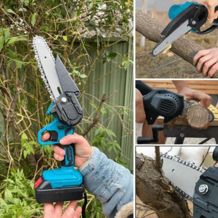 Skorter | Cordless Electric Chainsaw | Lightweight, Ergonomic Design & Ideal for Effortless Pruning and Trimming