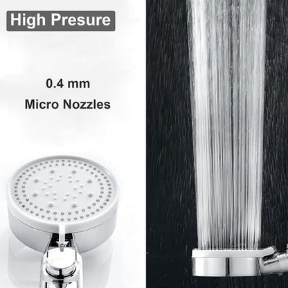 Skorter | 5-Mode Shower Head for Low Pressure | Stop Button for Easy Water Control
