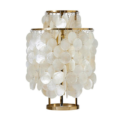 Silver & Gold Shell Shaped Decorative Table Lamp - SKØRTER