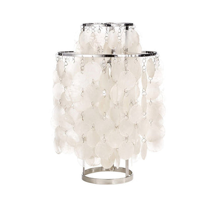 Silver & Gold Shell Shaped Decorative Table Lamp - SKØRTER