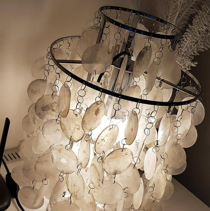 Silver & Gold Shell Shaped Decorative Table Lamp - SKØRTER