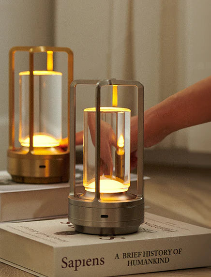Skorter | LED Cordless Table Lamp – Battery Operated Nordic Design - LED with Touch Control, Suitable for Bedroom, Home, Outdoor - Ideal Night Light