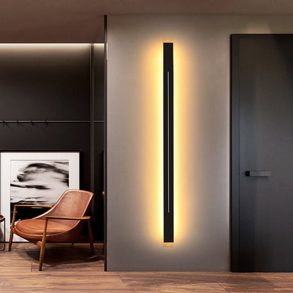Simplicity Bar Shaped LED Wall Mounted Light Metal Living Room Wall Sconce Lighting - SKØRTER