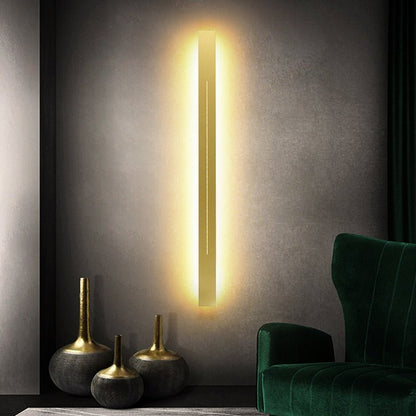 Simplicity Bar Shaped LED Wall Mounted Light Metal Living Room Wall Sconce Lighting - SKØRTER