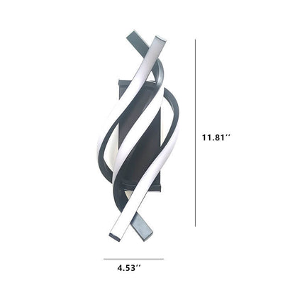 Skorter | Modern minimalist Spiral LED wall lamp with 1 light