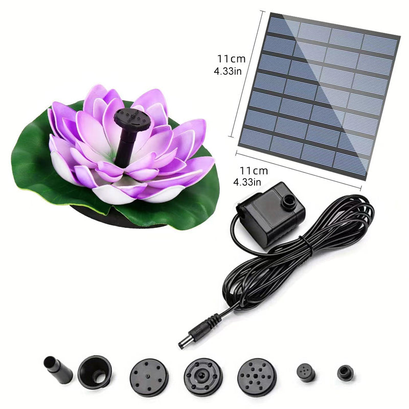 Skorter | Lotus-shaped solar fountain pond decoration