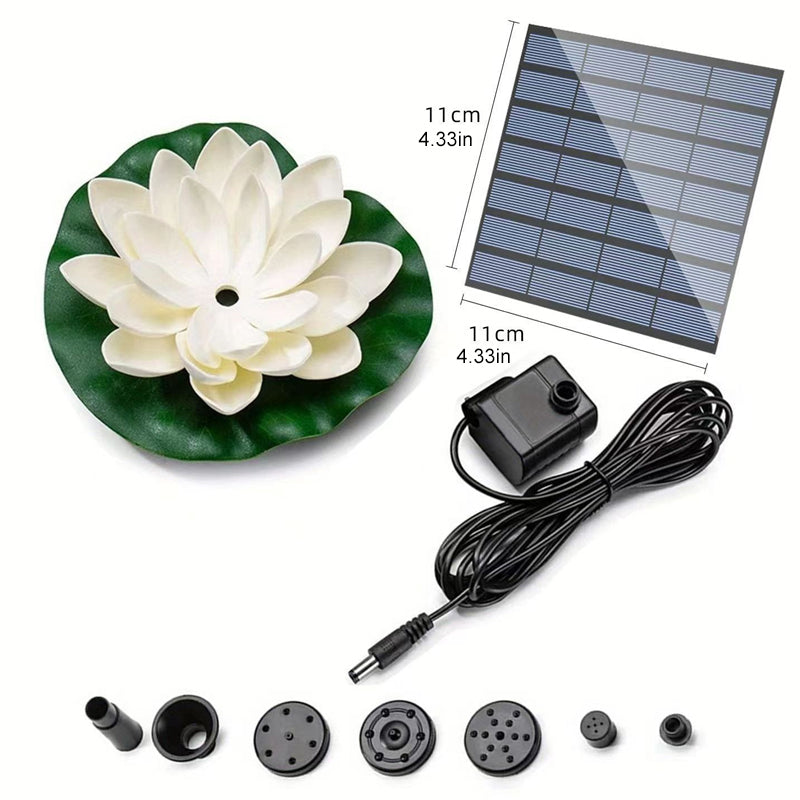Skorter | Lotus-shaped solar fountain pond decoration