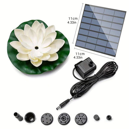 Skorter | Lotus-shaped solar fountain pond decoration