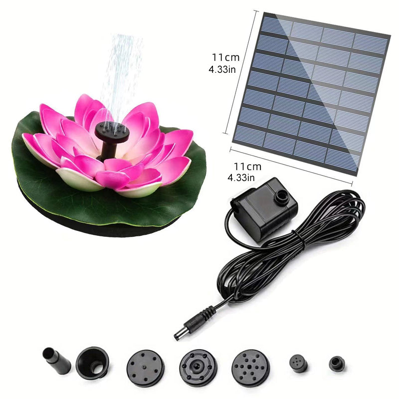Skorter | Lotus-shaped solar fountain pond decoration
