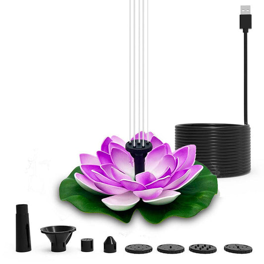 Skorter | Lotus-shaped solar fountain pond decoration