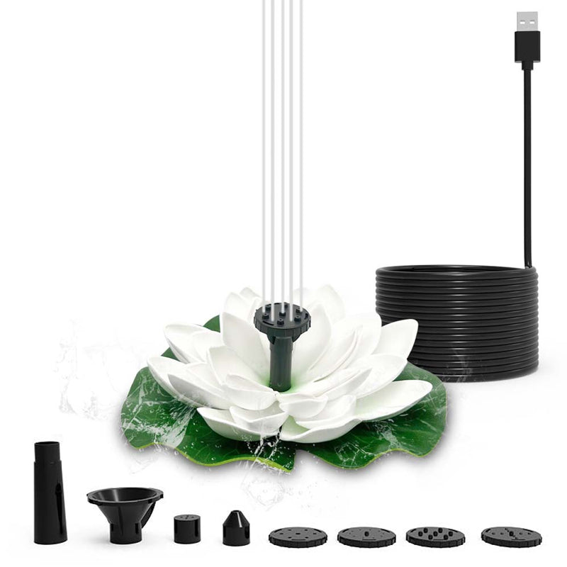 Skorter | Lotus-shaped solar fountain pond decoration