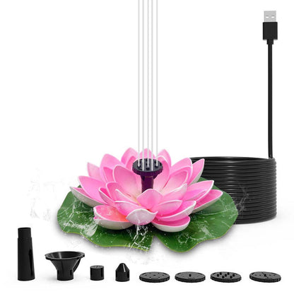 Skorter | Lotus-shaped solar fountain pond decoration
