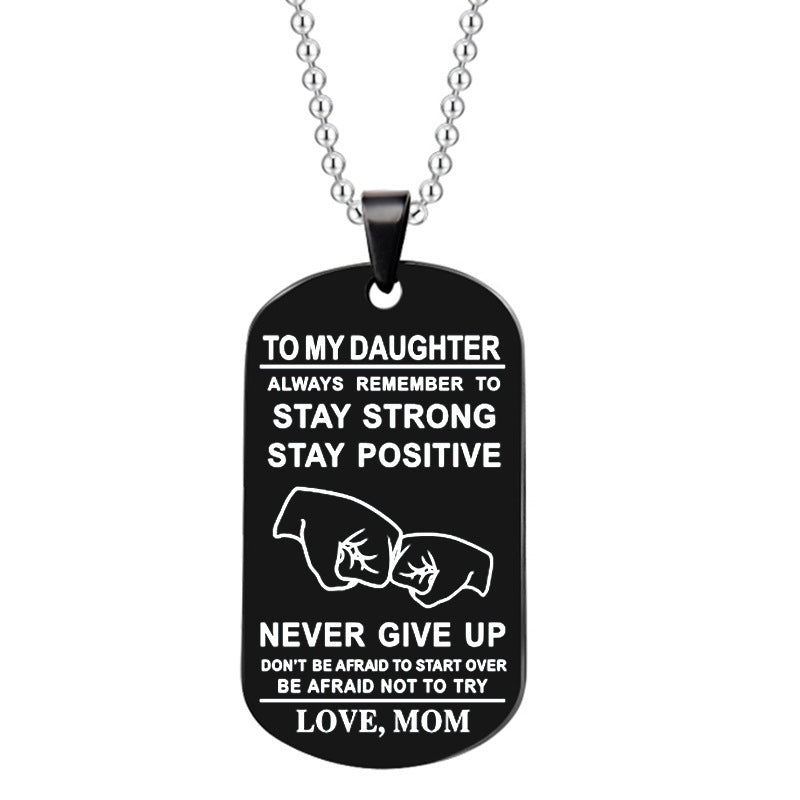 Skorter | English Alphabet Stainless Steel Necklace