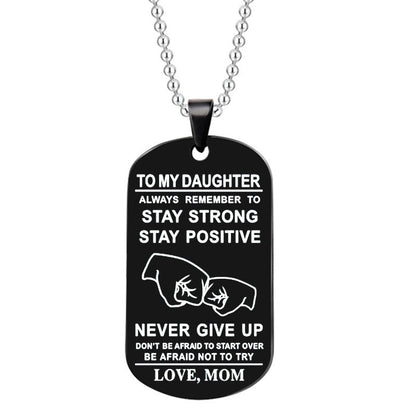 Skorter | English Alphabet Stainless Steel Necklace