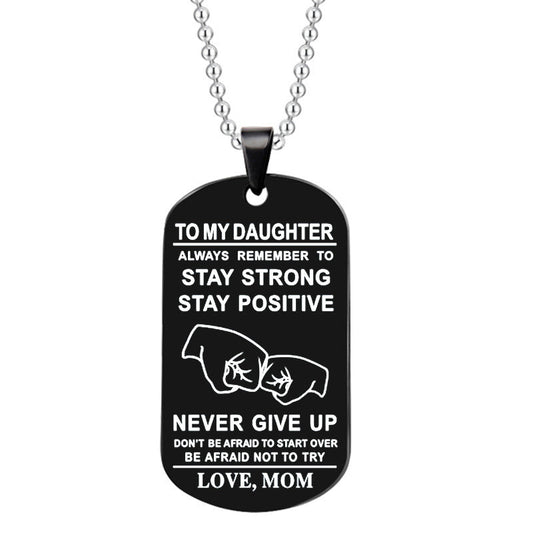 Skorter | English Alphabet Stainless Steel Necklace