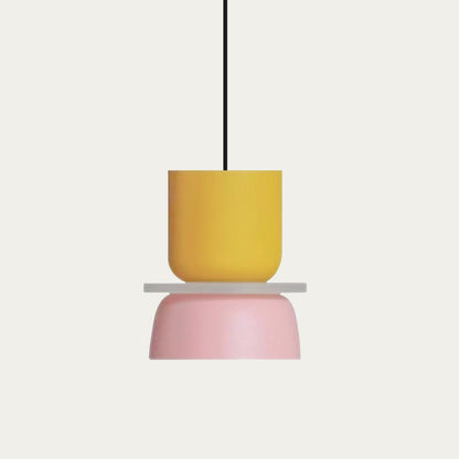 Skorter | Nordic Color Block Pendant Light Fixture - Modern Hanging Lamp for Kitchen & Dining Room