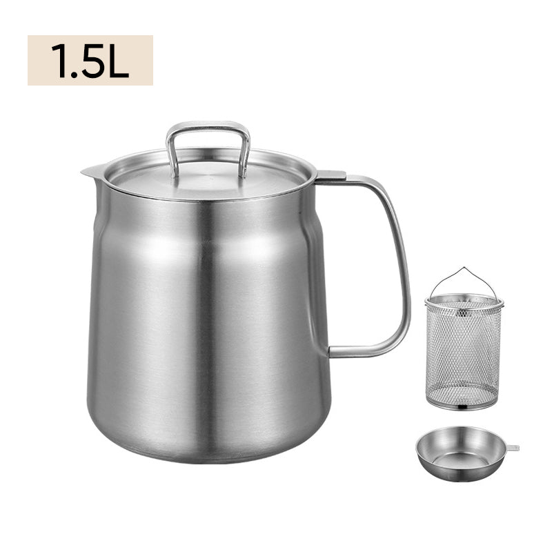 Skorter | 2-in-1 304 Stainless Steel Multifunctional Oil Filter Pot